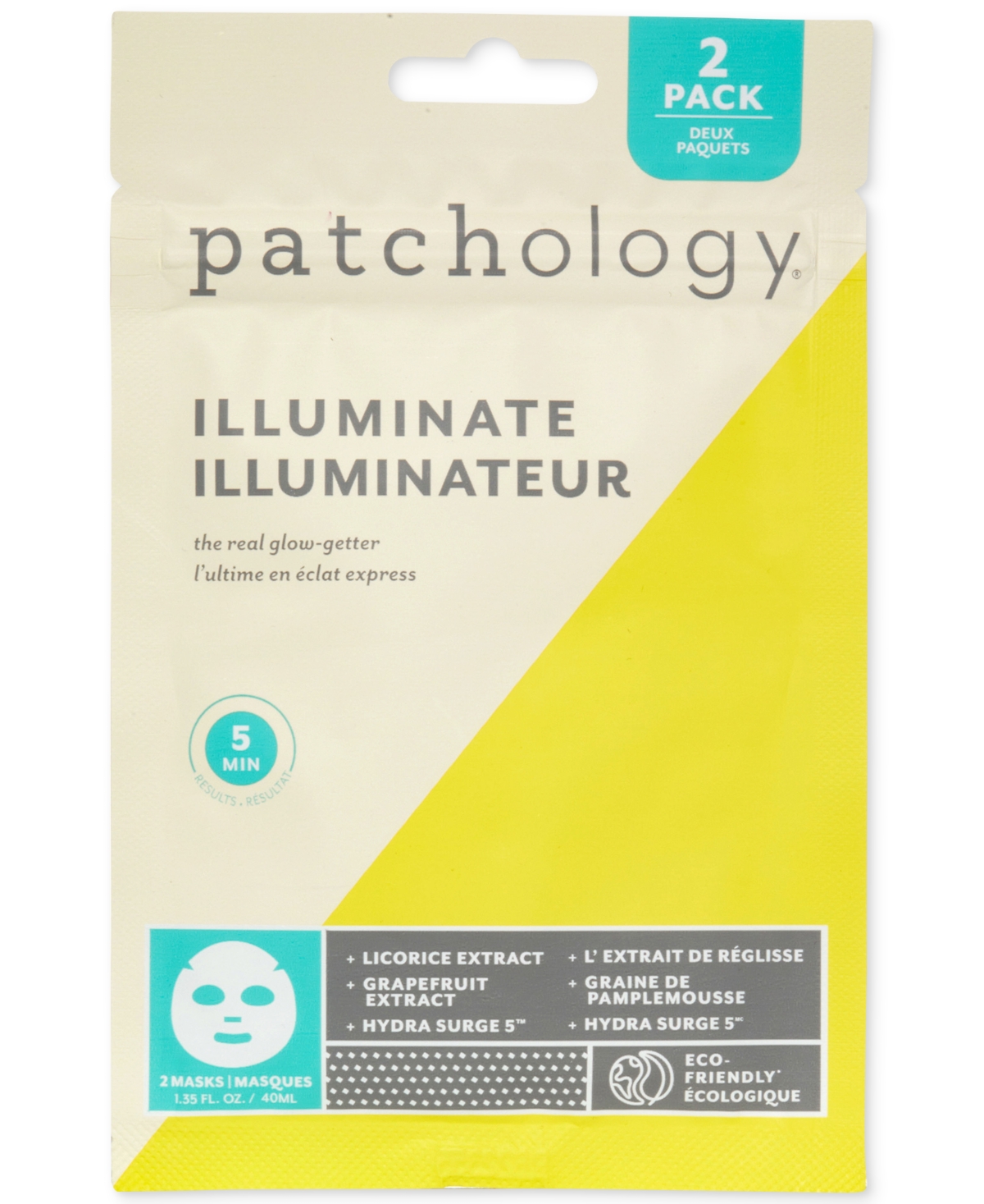 Patchology Illuminate The Real Glow Getter Sheet Mask, Pack Of 2