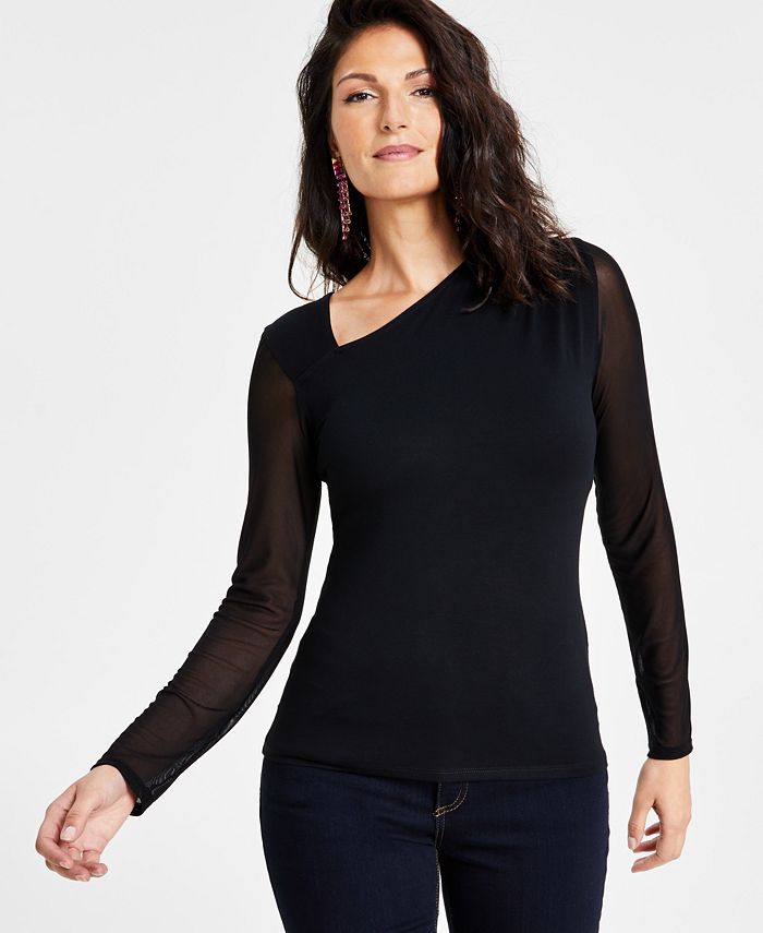 Macy's clearance asymmetrical tops