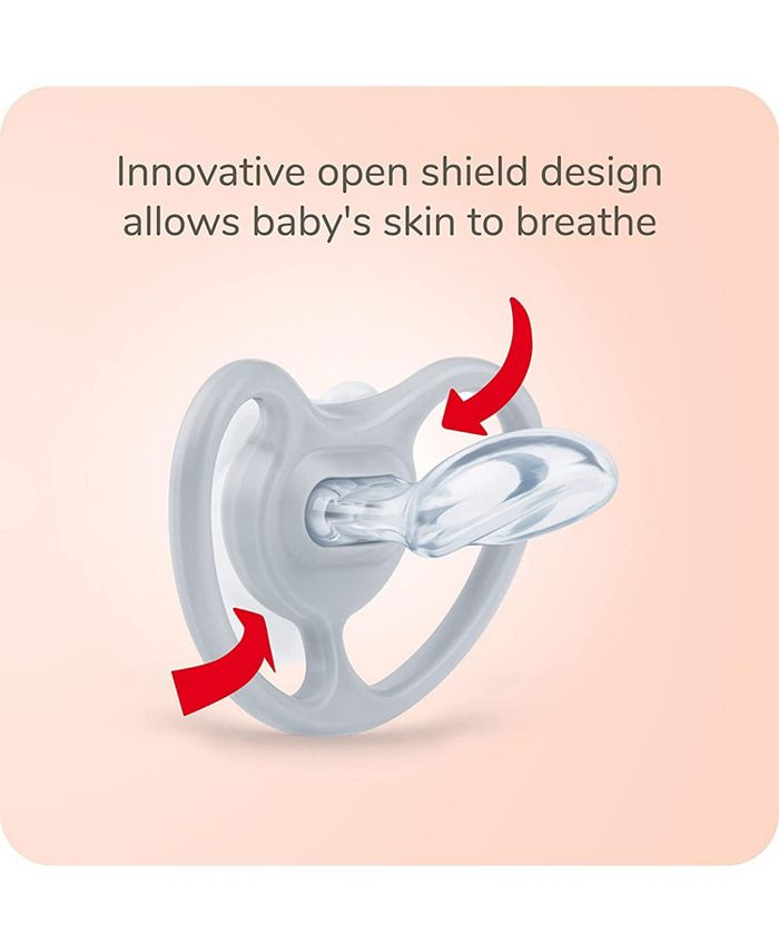 NUK Space Minnie Mouse Pacifiers, 0-6M, 2 pack - Macy's