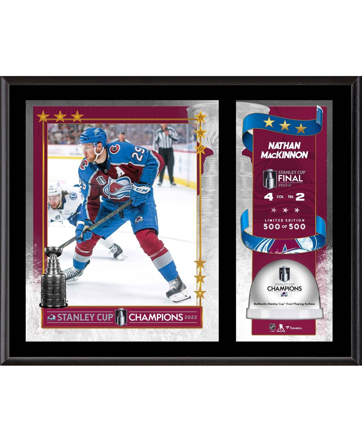Fanatics Authentic Nathan Mackinnon Colorado Avalanche 2022 Stanley Cup Champions 12'' X 15'' Sublimated Plaque With Ga In Multi