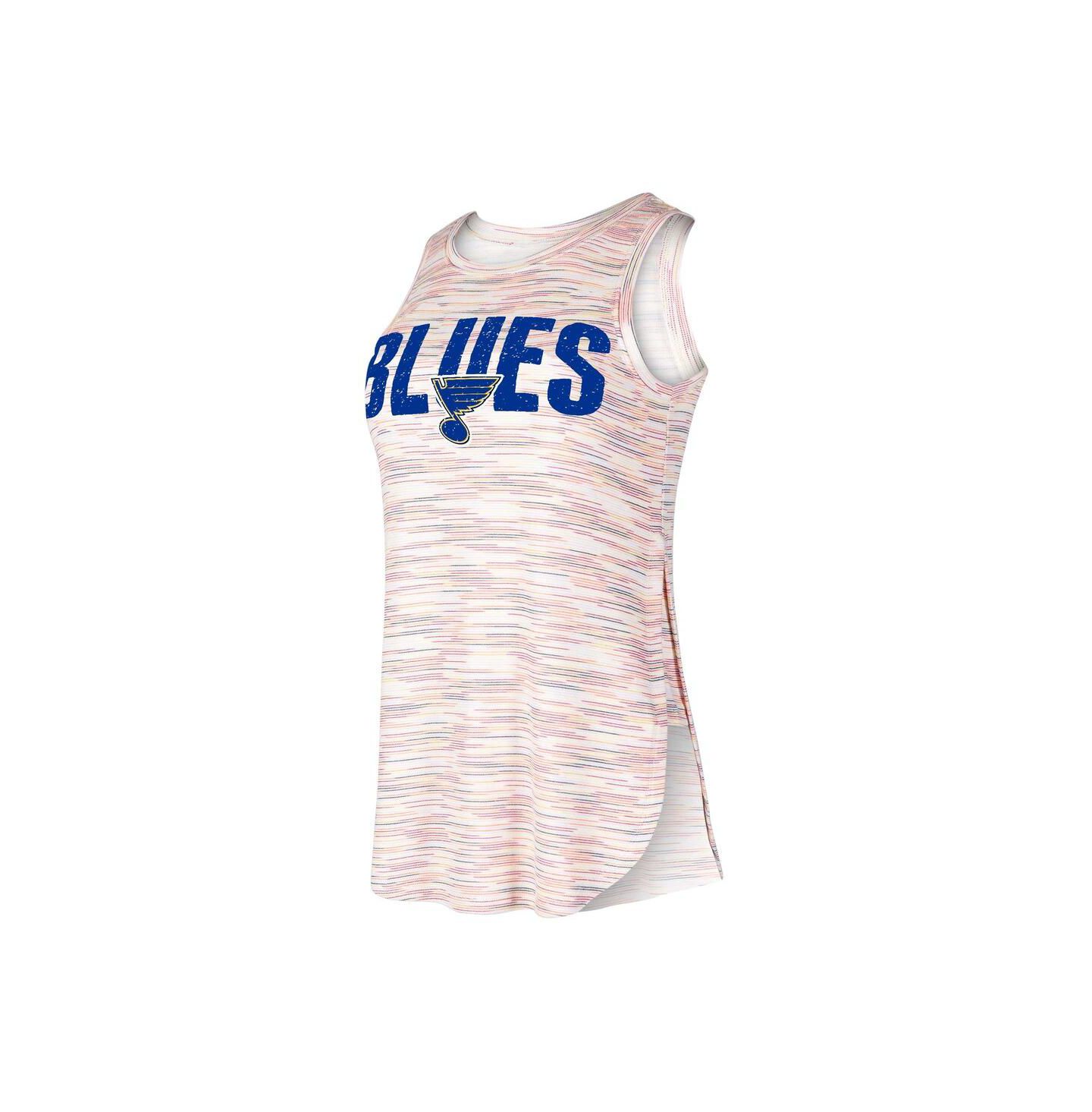 Женский топ Concepts Sport St. Louis Blues Sunray Multicolor Tri-Blend — фото 1