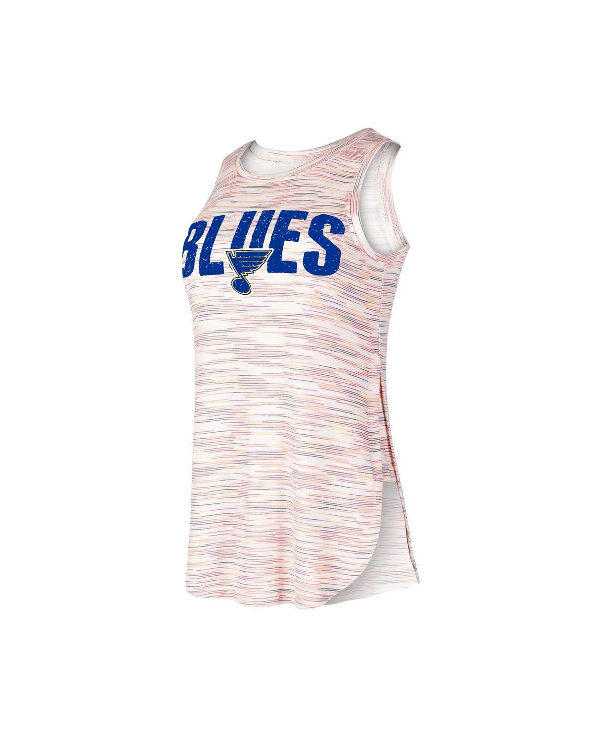 Women's Concepts Sport St. Louis Blues Sunray Multicolor Tri-Blend Tank Top - Pink