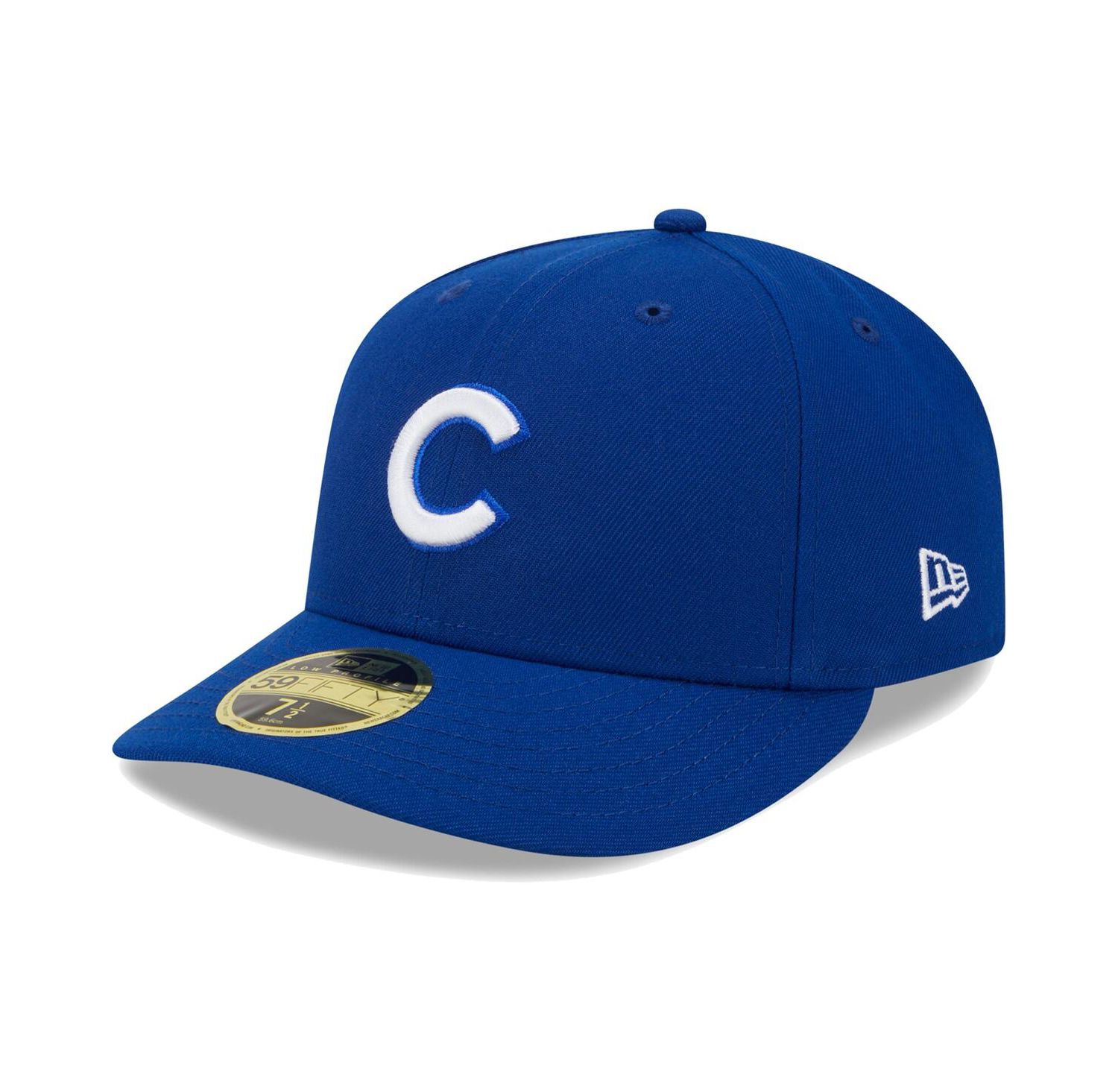 Men's Royal Chicago Cubs White Logo Low Profile 59FIFTY Fitted Hat