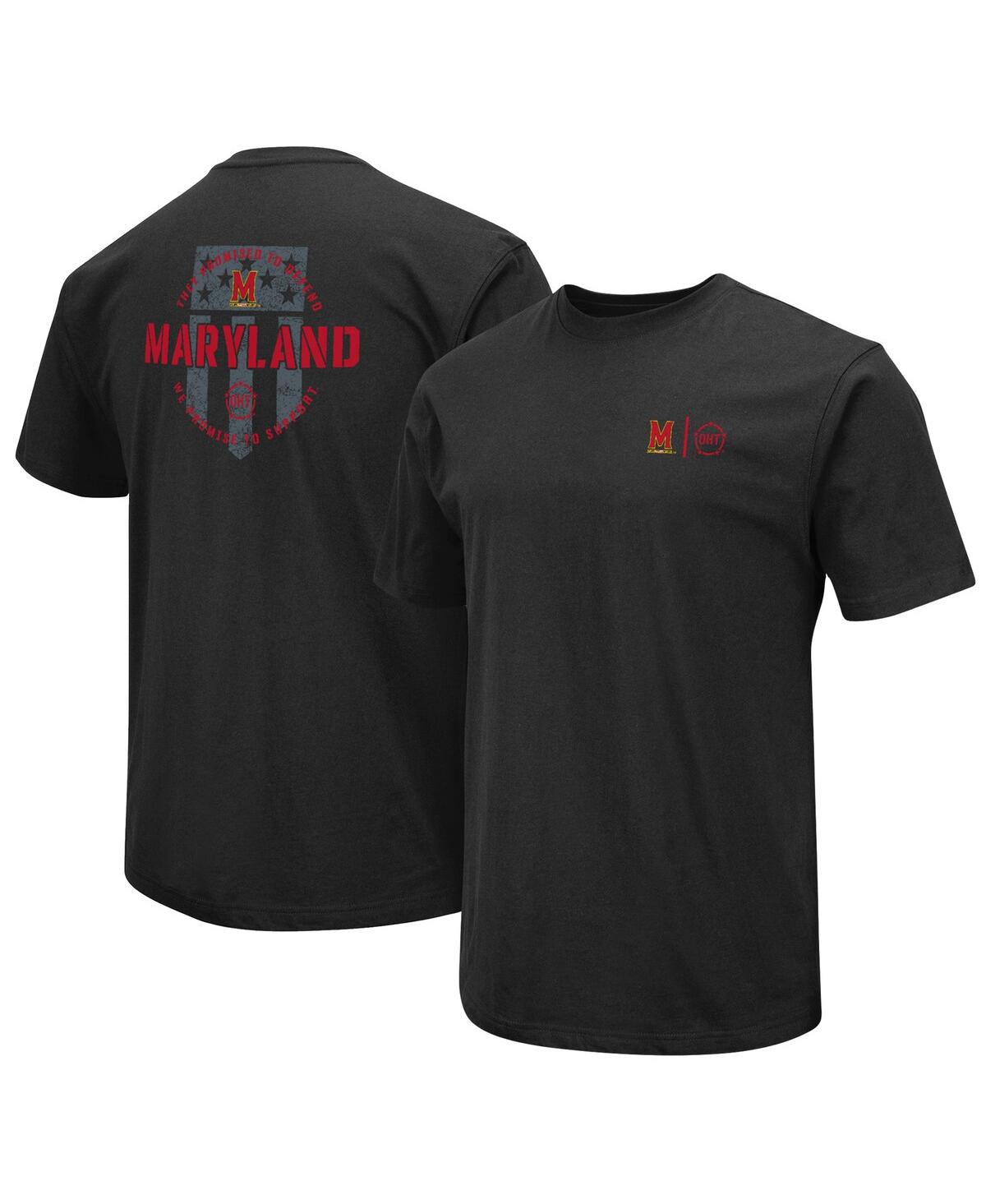 Shop Colosseum Men's  Black Maryland Terrapins Oht Military-inspired Appreciation T-shirt