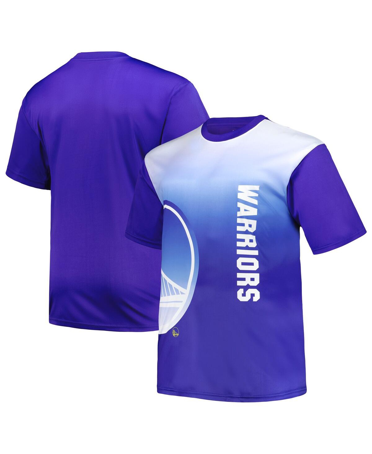 Fanatics Men's Royal Golden State Warriors Big And Tall Sublimated T-shirt In Royal