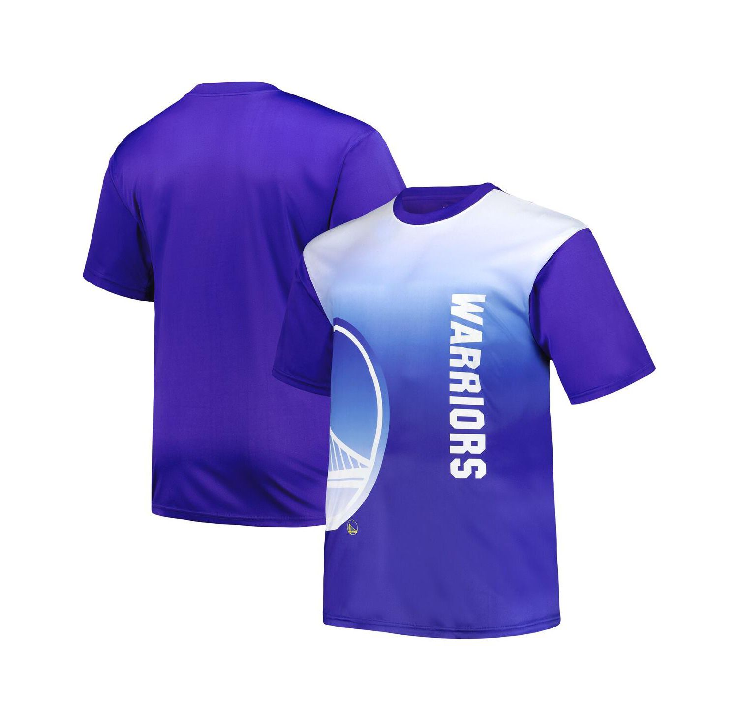 Men's Royal Golden State Warriors Big and Tall Sublimated T-shirt