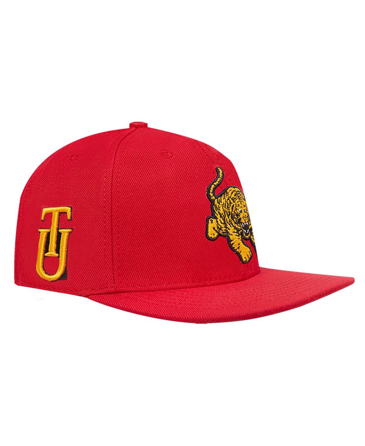 Shop Pro Standard Men's  Crimson Tuskegee Golden Tigers Evergreen Mascot Snapback Hat