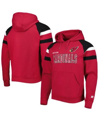 Men's Cardinal Arizona Cardinals Draft Fleece Raglan Pullover Hoodie