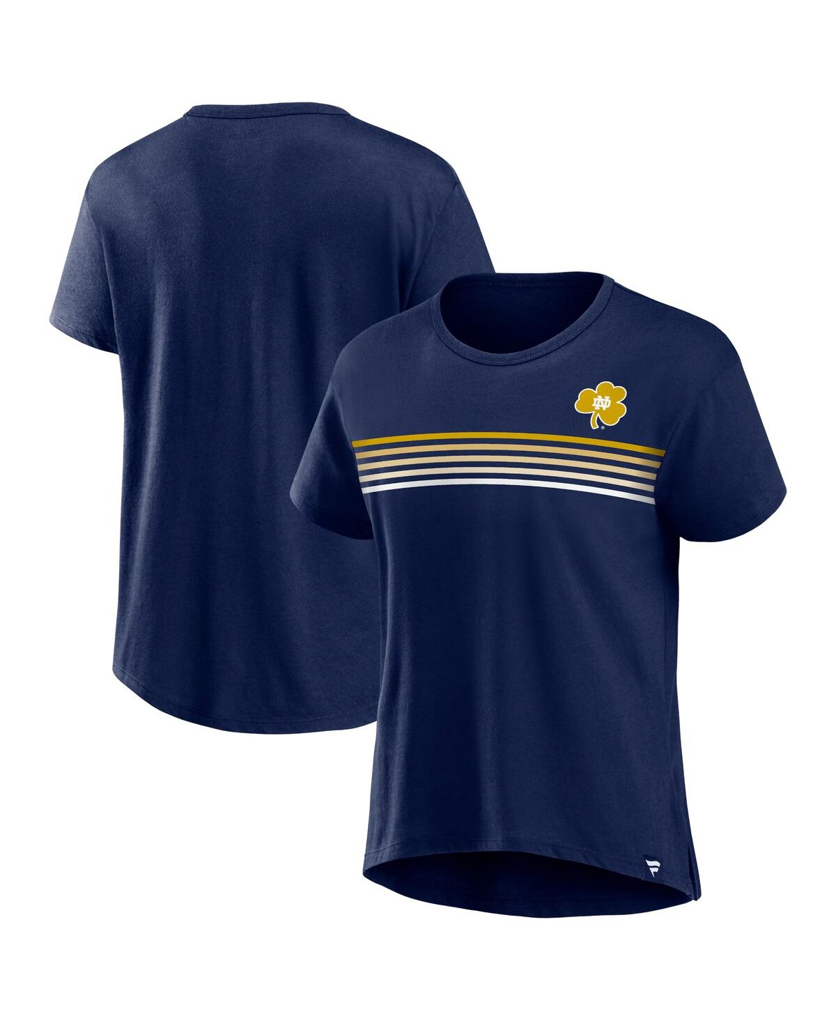 Fanatics Women's  Heathered Navy Notre Dame Fighting Irish Tie Breaker T-shirt In Heathered Navy