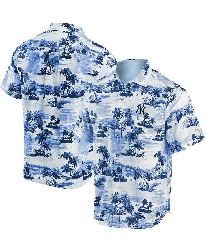 Tommy Bahama Men's Navy New York Yankees Tropical Horizons Button-Up Shirt  - Macy's