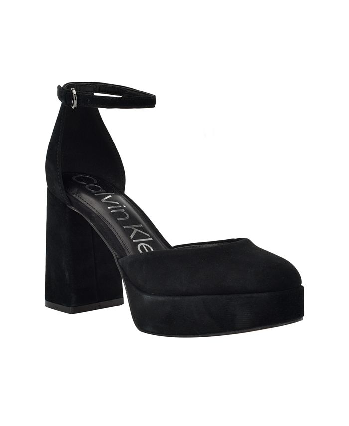 calvin klein platform pumps