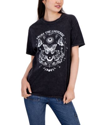 Rebellious One - Juniors' Cotton Universe Graphic T-Shirt