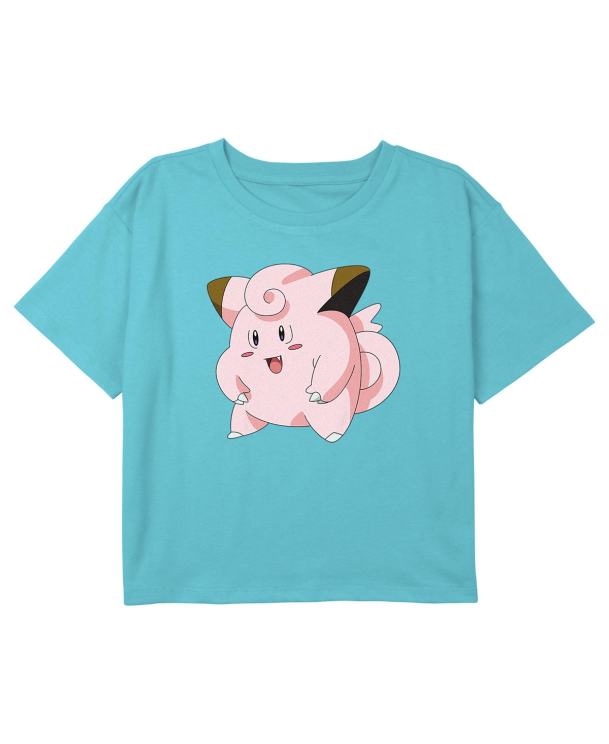 Nintendo Girl's Pokemon Clefairy Profile Portrait Child T-shirt In Blue