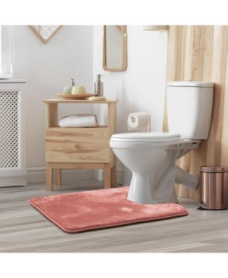 Non-Slip, Ultra Soft Plush, Memory Foam Bath Rug - Contour 24"x20"