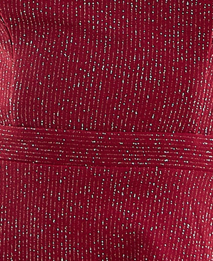 City Studios Juniors' GlitterKnit Skater Dress Macy's
