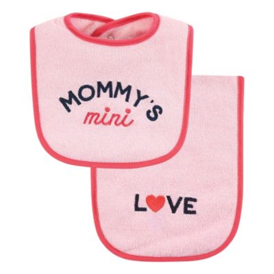 Cotton Terry Bib and Burp Cloth Set