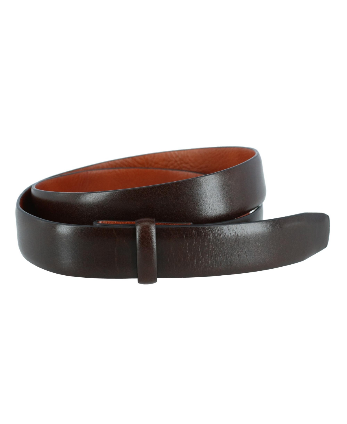 Men's Cortina Leather 30mm Compression Belt Strap - Mahogany
