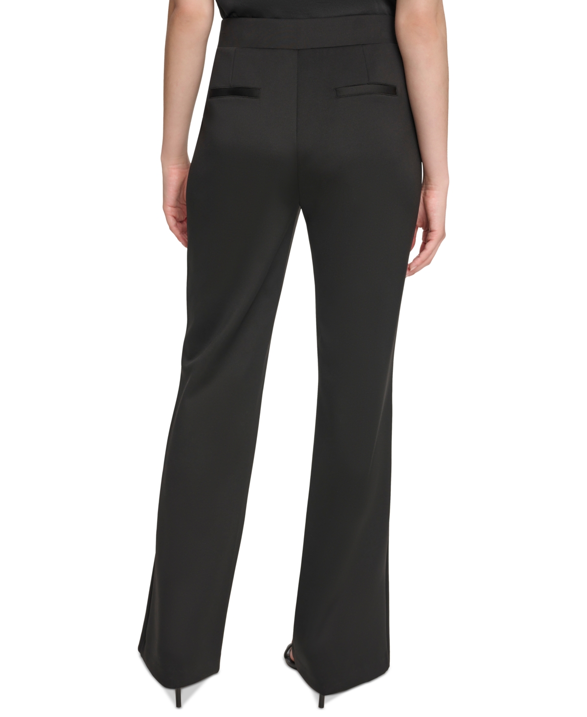 Calvin Klein Women's Seam-Front Wide-Leg Pants
