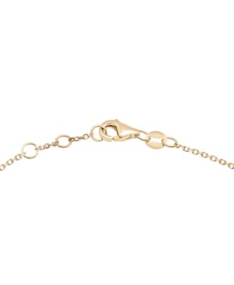 Diamond Bar Bracelet (1/10 ct. t.w.) in 14k Gold, Created for Macy's