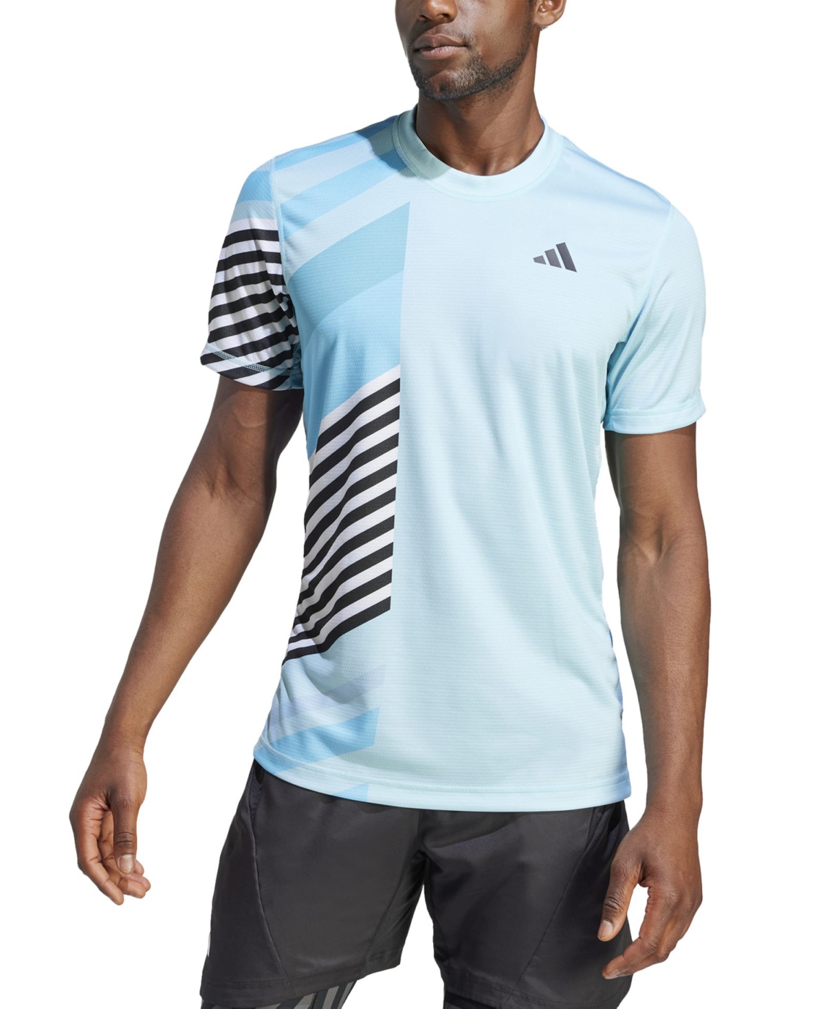 kapsel tidsplan Begrænsninger Adidas Originals Adidas Men's Us Open Freelift Slim-fit Short Sleeve  Crewneck Tennis T-shirt In Lt Aqua | ModeSens