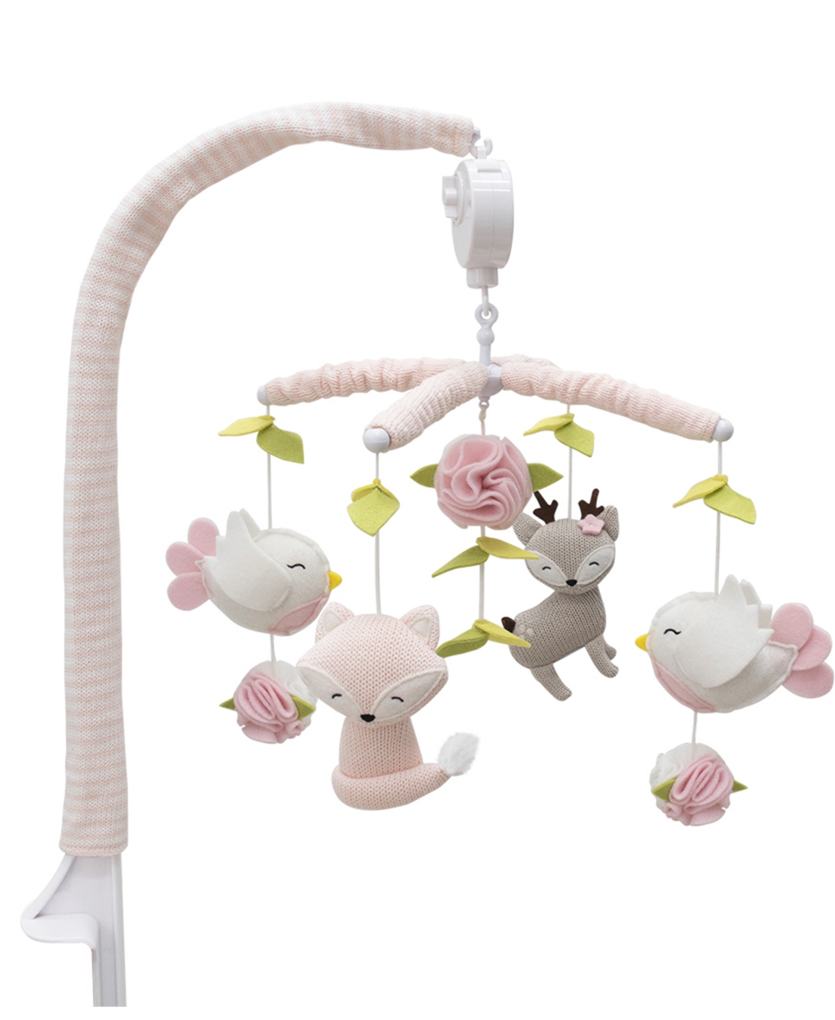Living Textiles Baby Girls Sweet Forest Musical Mobile In Pink