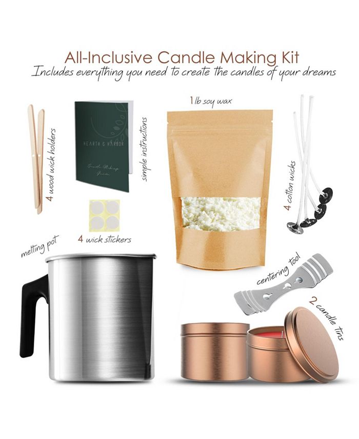 Hearth & Harbor Complete DIY Candle Making Kit for Adults & Kids Macy's