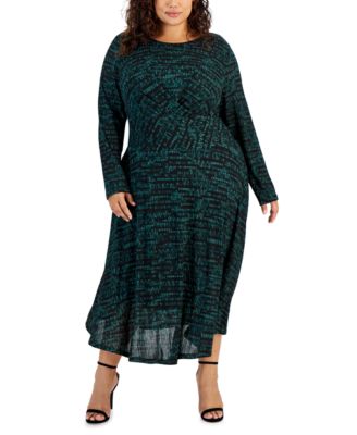 Calvin Klein - Plus Size Crossover-Waist Maxi Dress