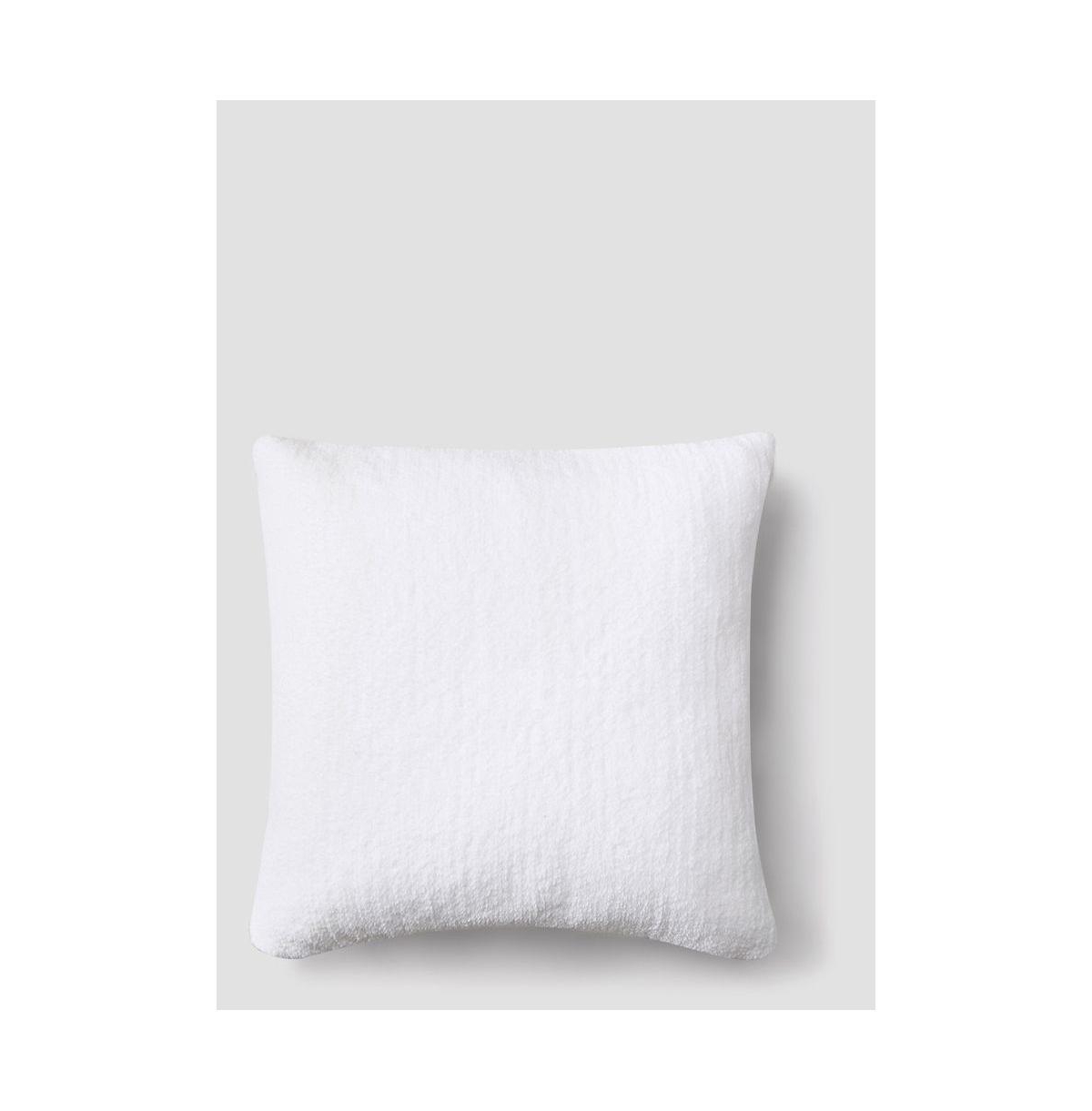 Sunday Citizen Snug Decorative Pillow, 20" X 20" In Clear White