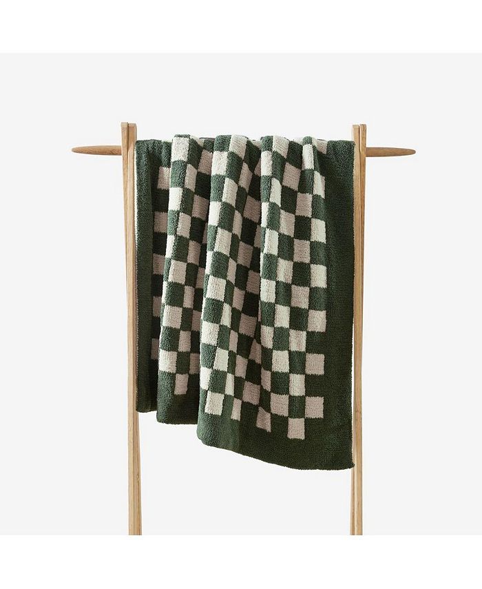 SUNDAY CITIZEN Checkerboard Throw, 52" x 75" Macy's