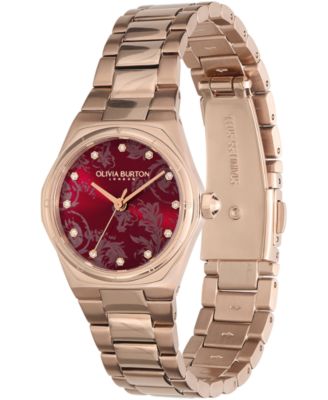 Women's Sports Luxe Hexa Mini Carnation Gold-Tone Stainless Steel Bracelet Watch 28mm