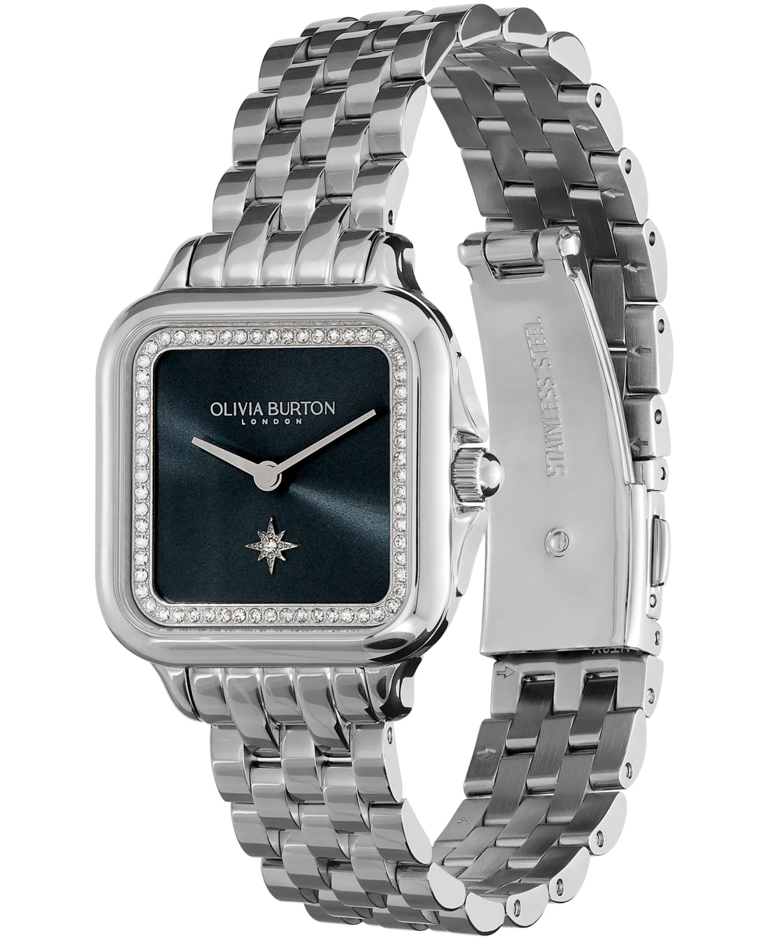 Women's Grosvenor Silver Stainless Steel Watch 28mm
