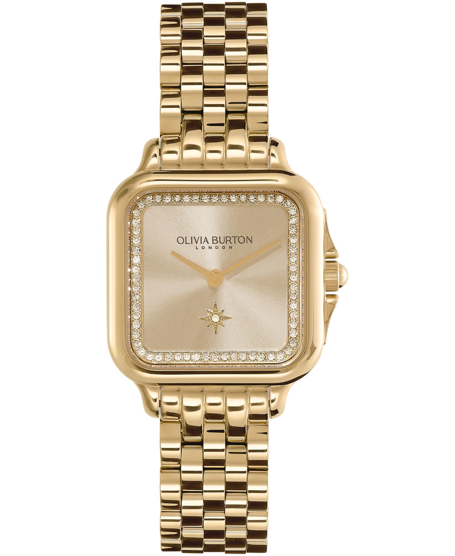 Women's Grosvenor Soft Square Gold-Tone Stainless Steel Bracelet Watch 28mm