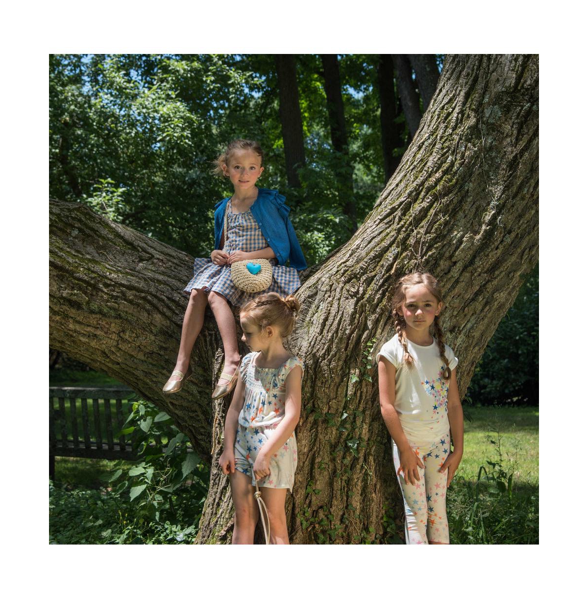 Imoga Collection Big Girls Tara Star Printed Jersey Romper - Open miscellaneous 998