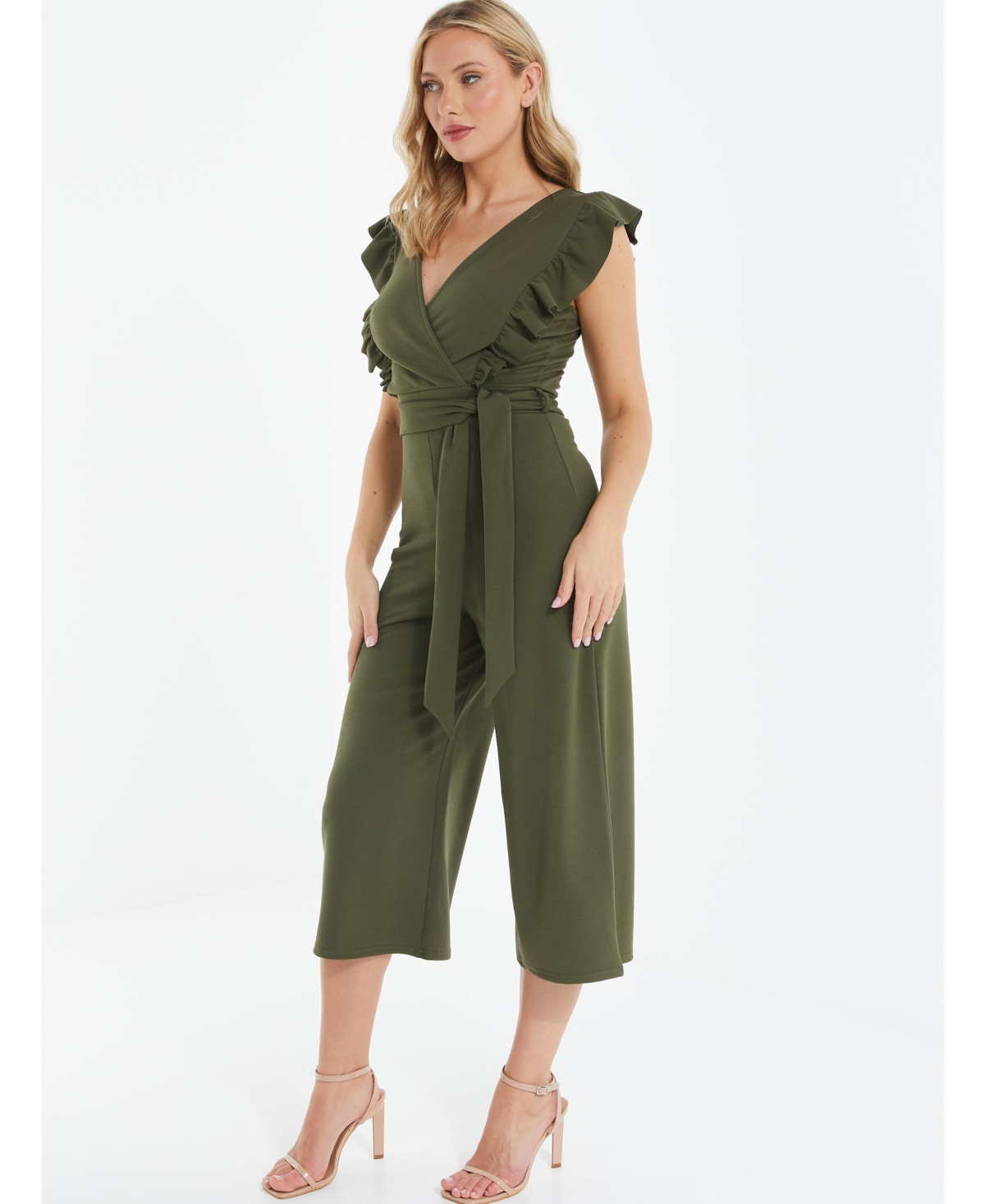 Quiz Women's Frill Detail Culotte Jumpsuit