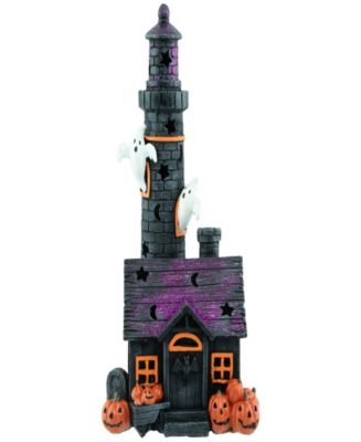 11.75" LED Lighted Haunted House Halloween Decoration - Macy's