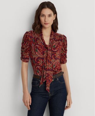 ralph lauren paisley blouse