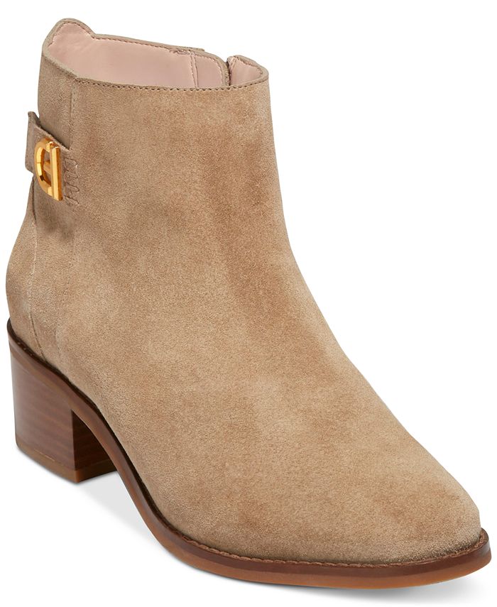 Cole Haan Women's Holis Logo Side-Buckle Booties - Macy's