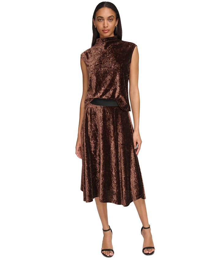macys velvet tops