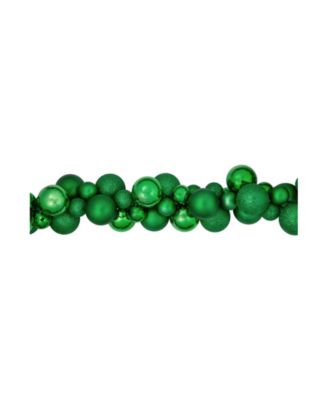 Northlight 6' 3-Finish Shatter-Resistant Ball Christmas Garland - Macy's