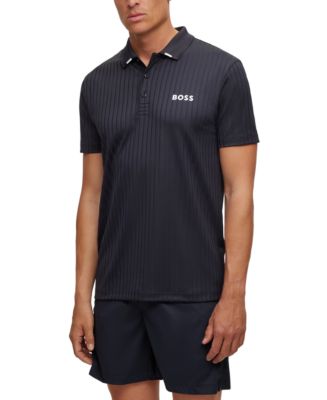 Hugo Boss Men's Drop-Needle Polo Shirt - Macy's