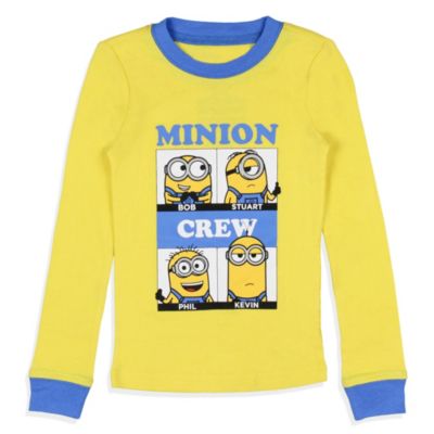 Toddler Boys Minions Crew Bob Stuart Phil Kevin Sleep 2PC Tight Fit Pajama Set