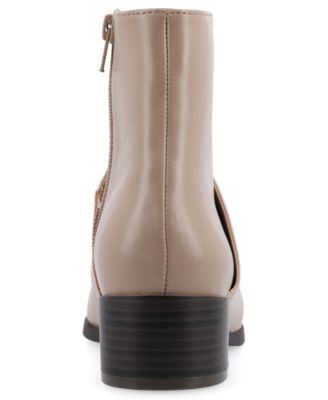 Women's Kyler Two Tone Block Heel Booties