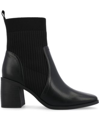 Women's Harlowe Chelsea Knit Block Heel Booties