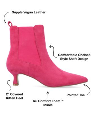 Women's Tenlee Pointed Toe Kitten Heel Dress Booties