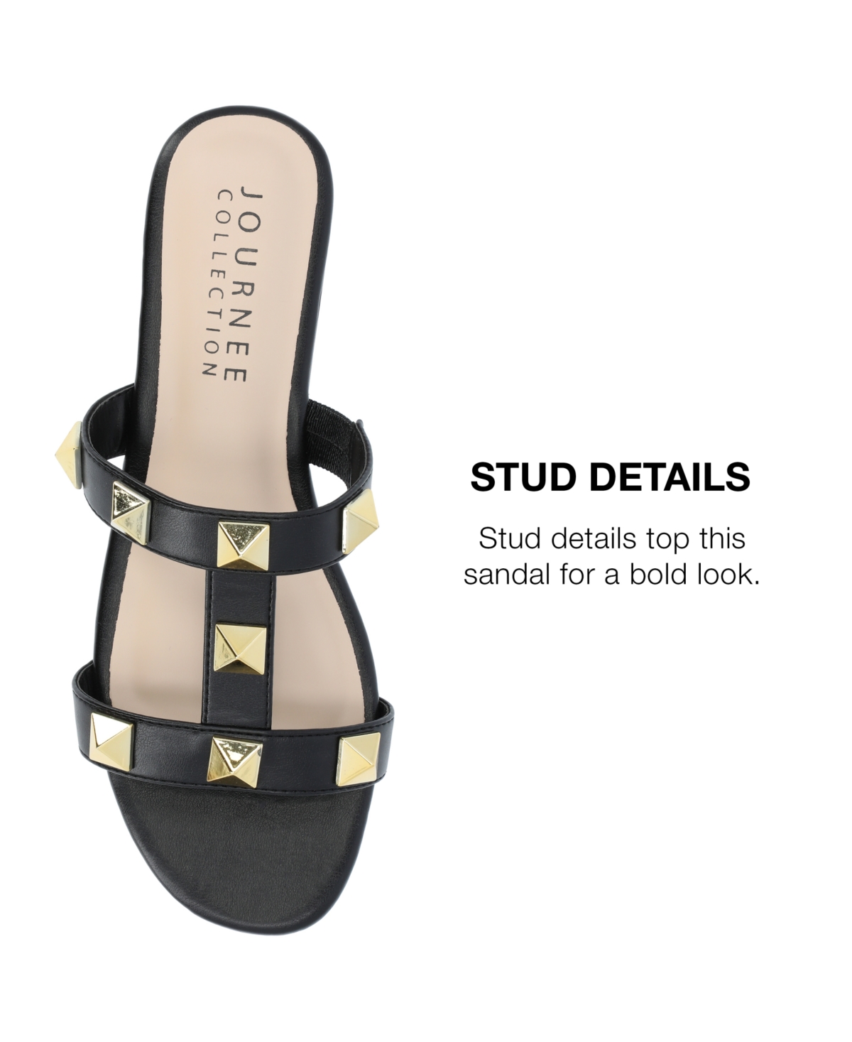 Journee Collection Women's Kendall Studded Sandals