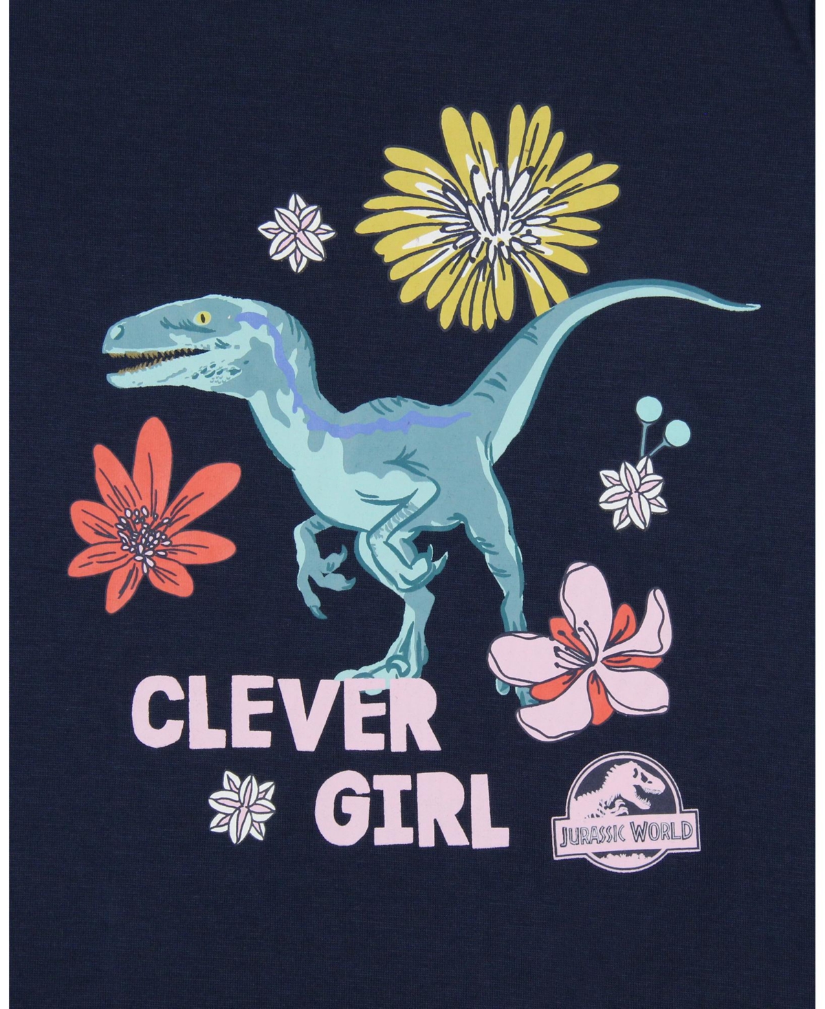 Jurassic Park Girls Jurassic World Movie Film Clever Flower Sleep Pajama Set