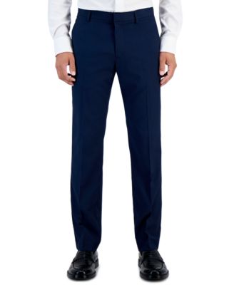 Perry Ellis Portfolio - Men's Slim-Fit Non-Iron Performance Stretch Heathered Dress Pants