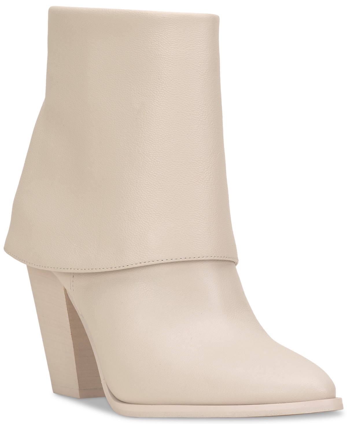 Jessica Simpson Women's Coulton Cuffed Dress Booties In Chalk Leather