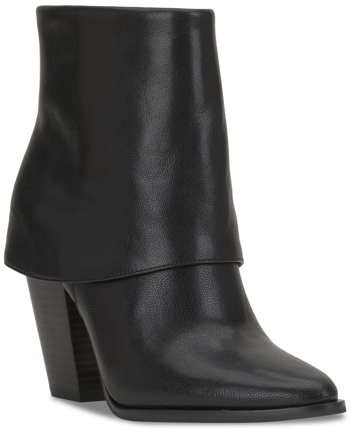 Jessica Simpson Women's Coulton Cuffed Dress Booties In Black Leather