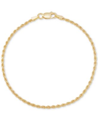 Italian Silver 2-Pc. Set Polished Rope Link Collar Necklace & Matching Bracelet